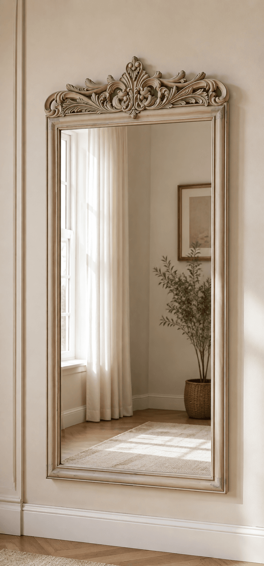 classic hand-carved mirror frame — Chinioti furniture