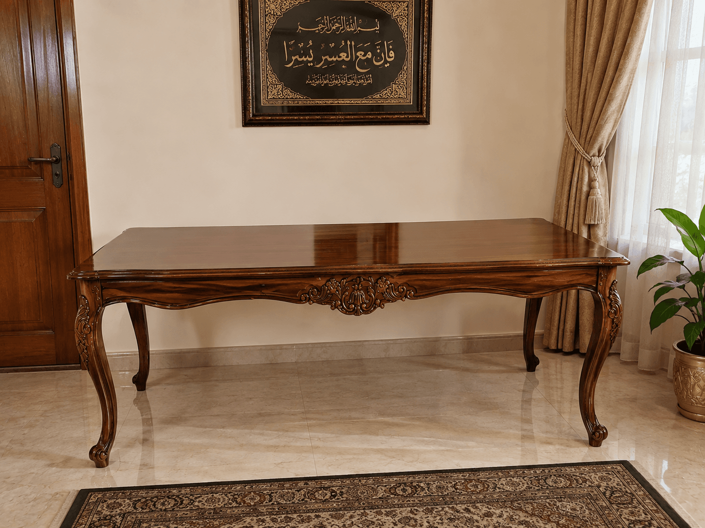 solid wood dining table — Chinioti furniture